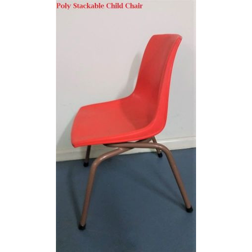 Poly stackable child chair